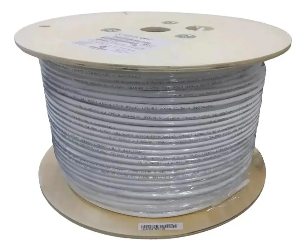 Cabo De Rede Blindado Cat6a Lszh Com 305mts
