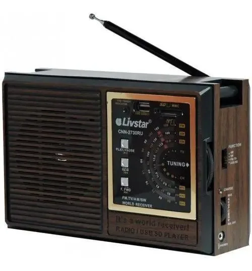 Rádio Livistar Portátil Am Fm - Cnn-2730ru