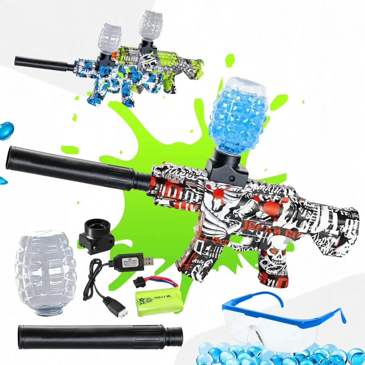 Metralhadora Brinquedo Arma De Gel Modelo AK47 5000 Bolinhas