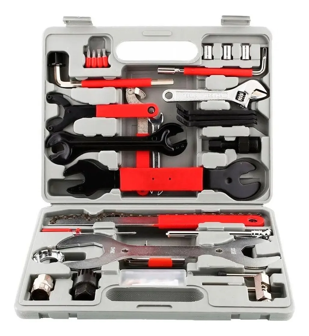 Kit Profissional Maleta Ferramentas Bike 44 Chaves Alen