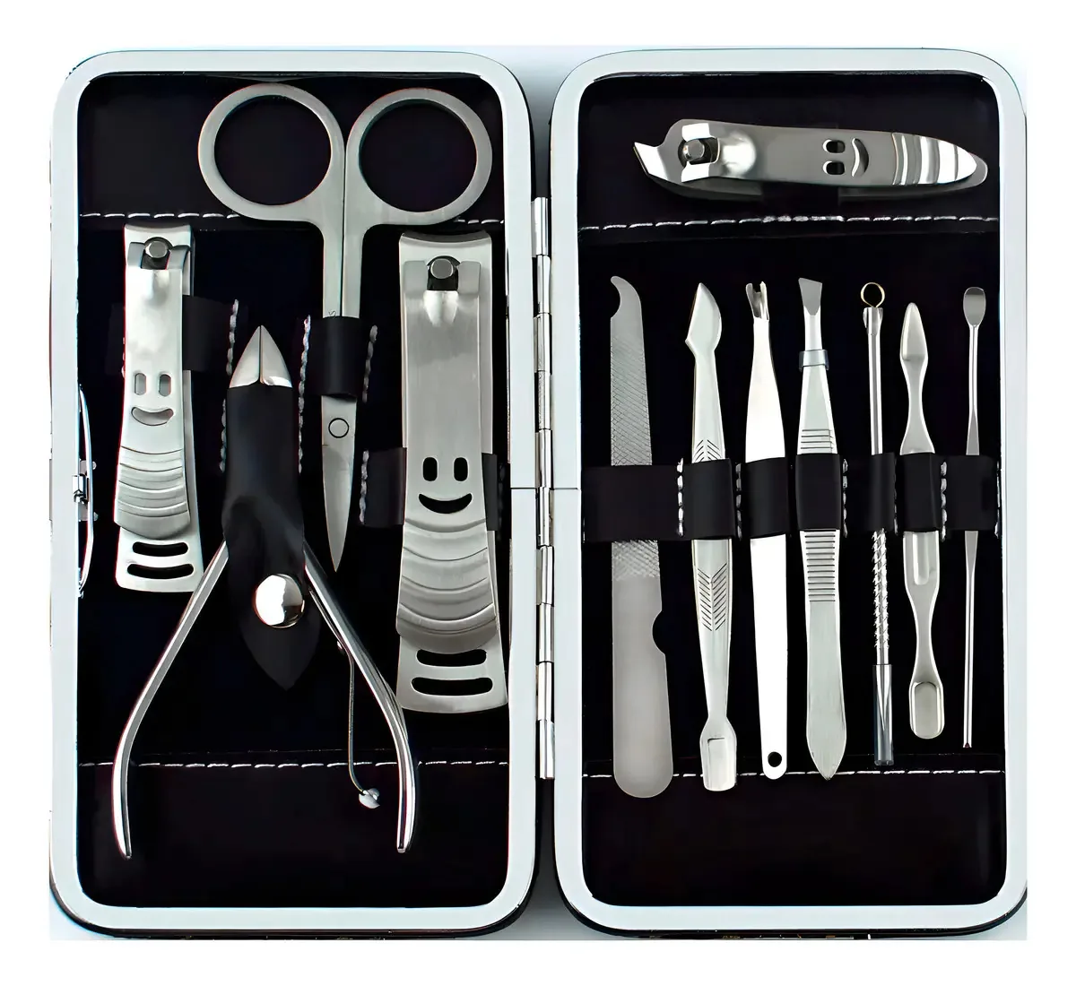 Conjunto Unhas Completo Profissional Cortador Tesoura E