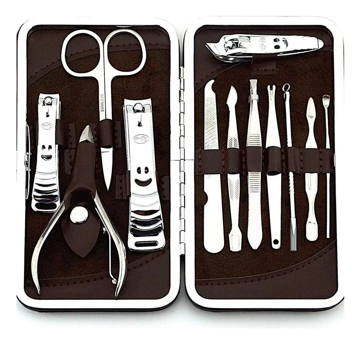 Kit De Unhas Completo Tesoura E Alicate Portátil Manicure