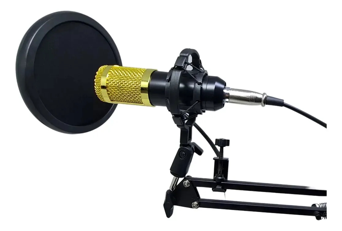 Kit Microfone Profissional Condensador Podcast Completo