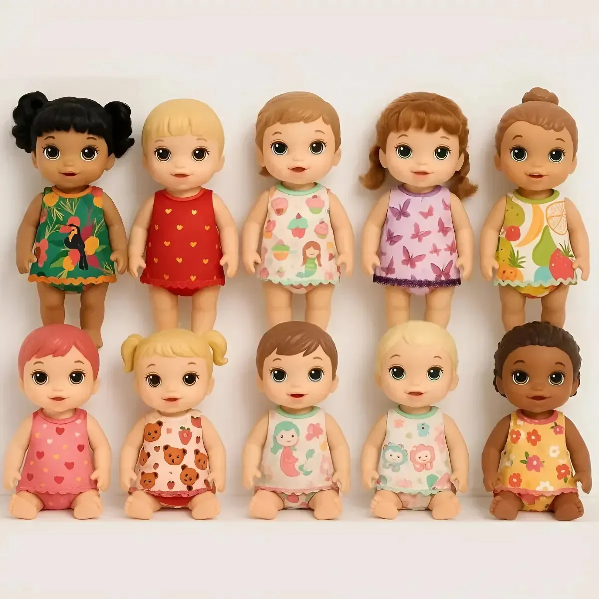 2x Kit Roupas Com 10 Vestidos + 10 Calcinhas Baby Alive My L