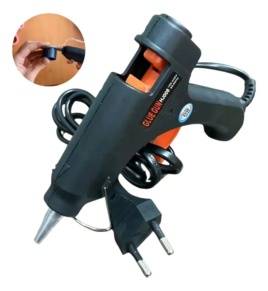 Aplicador Cola Quente Preto Ideal