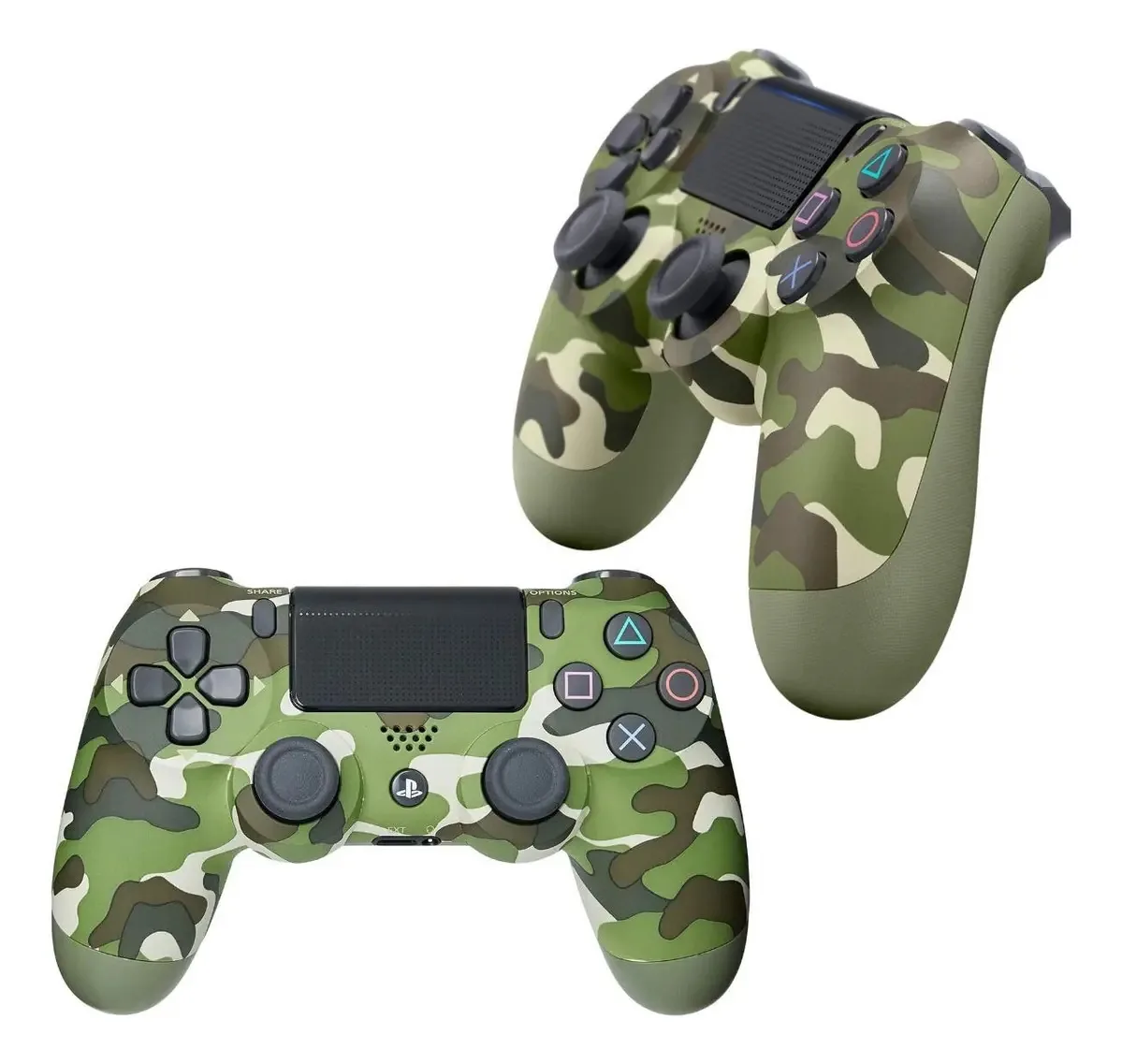 Controle Camuflado Analógico Recarregável Videogame E
