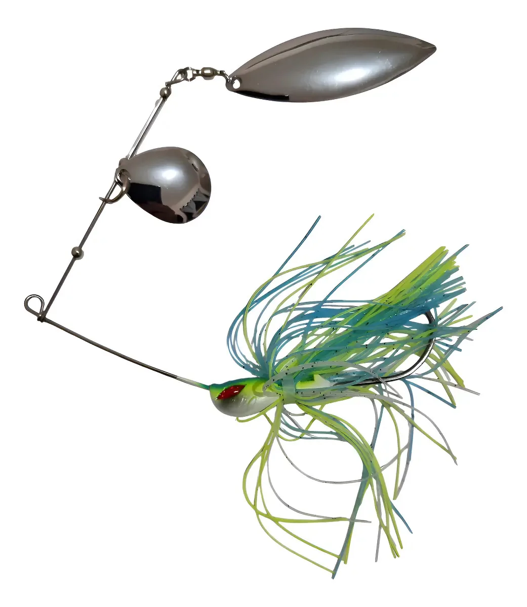 Isca Spinner Fundo Yara King Spinner 26g Azul Amarelo Para Predadores
