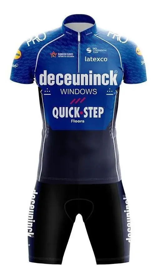 Conjunto Ciclismo Bermuda E Camisa Gpx Quickstep 2021