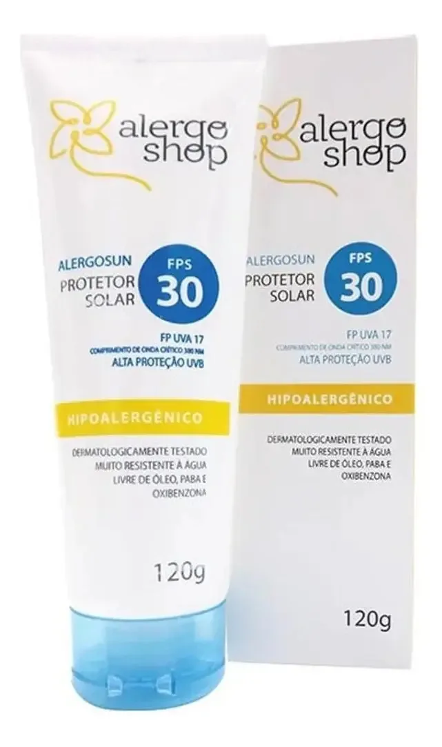 Protetor Solar Alergoshop 30 Fps Hipoalergênico Antialergico