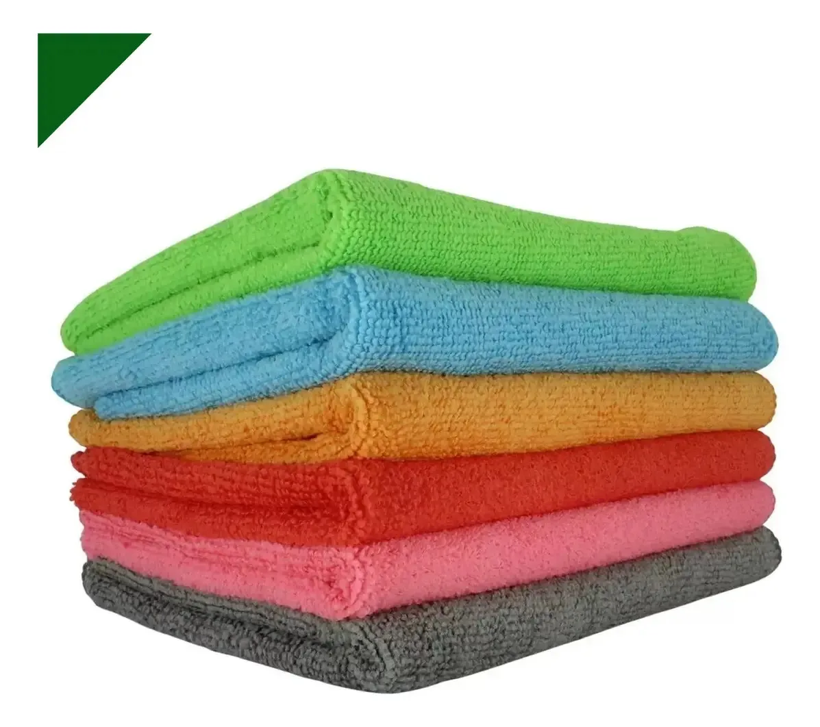 Kit 12 Panos Microfibra Olinda Grande Multicores 60x80cm Limpeza Automotiva