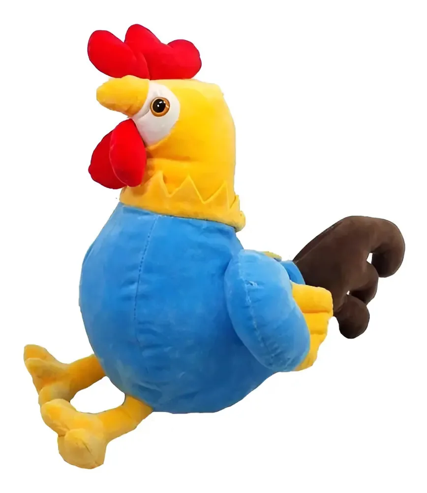 Galo Azul Pelúcia 37 Cm Altura Fofy