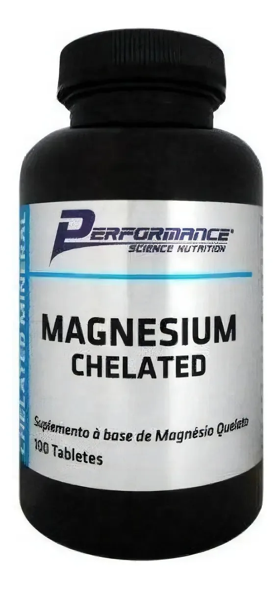 Magnesium Chelated (100 Tabs) - Performance Nutrition Sabor Sem Sabor