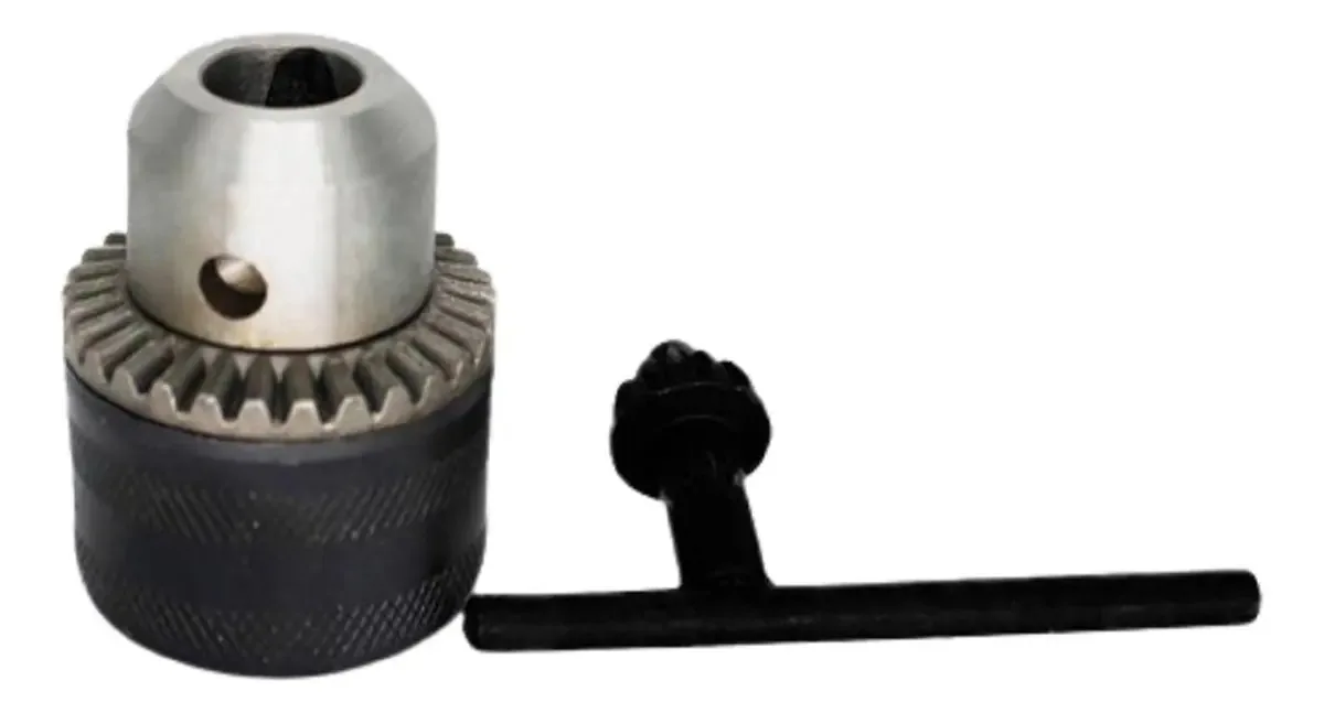 Kit De Mandril Com Chave De Aperto 13 Mm Furadeiras 2 Peças