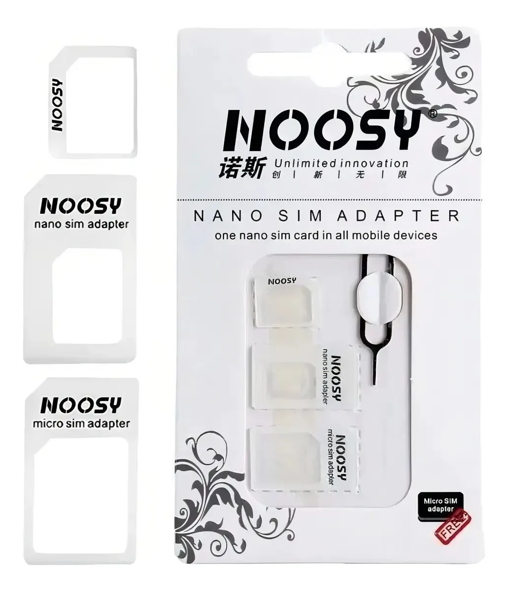 Adaptador Chip 3 In 1 Para Celular Mini Micro Nano E Sim