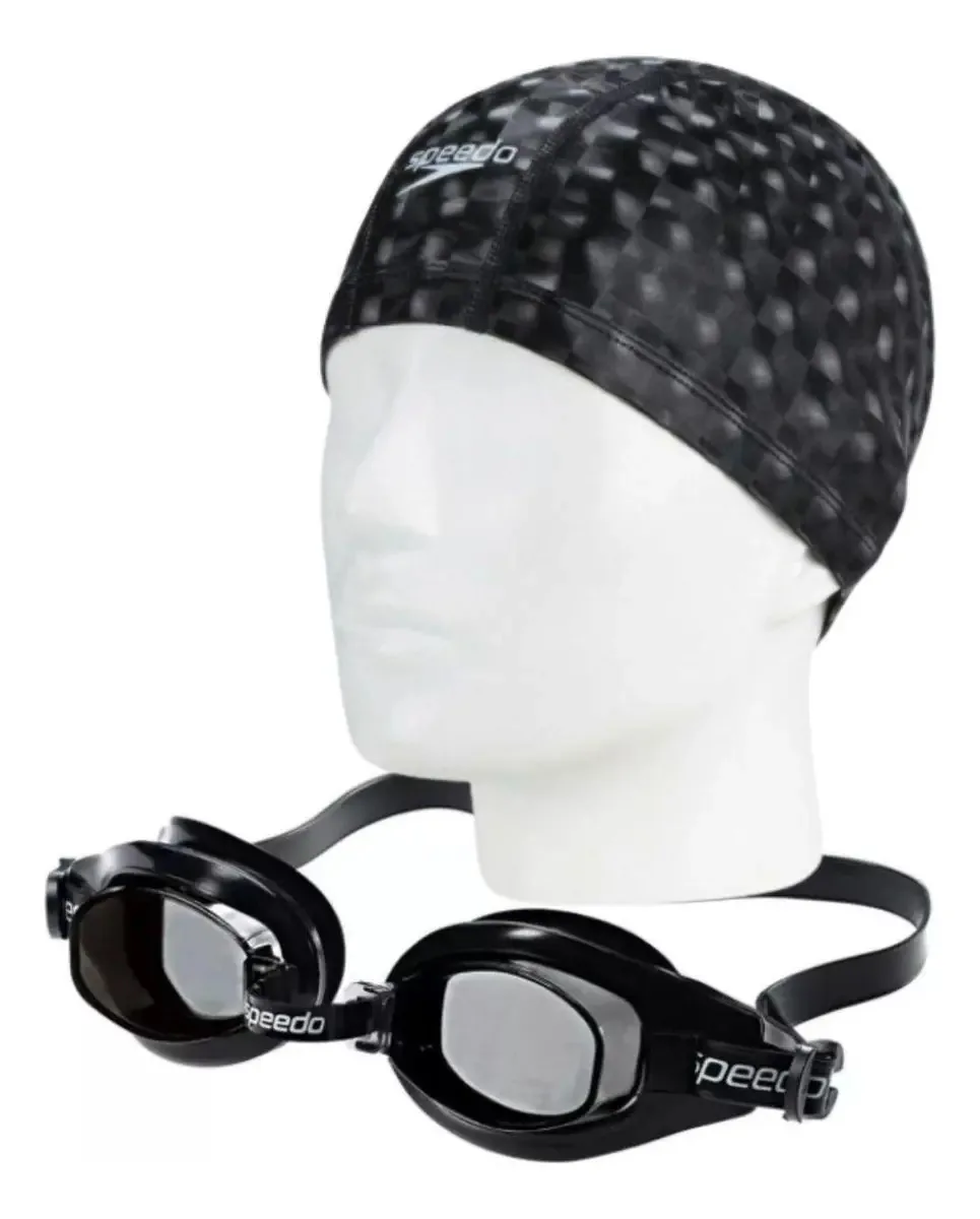 Kit Natação Speedo Óculos Freestyle E Touca Confort 3d