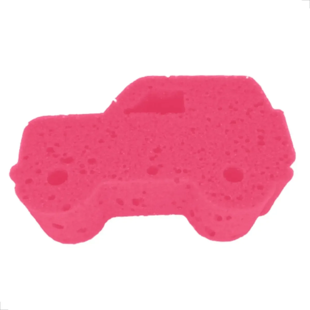 Combo Kit 12 Esponjas Bucha De Banho Infantil Criança Cor Rosa Carro