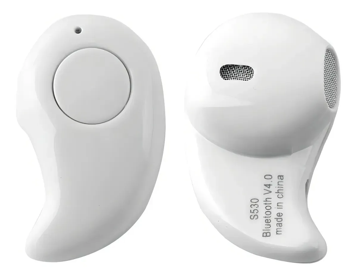 Mini Fone Ouvido Bluetooth 4.1 Sem Fio Micro Branco