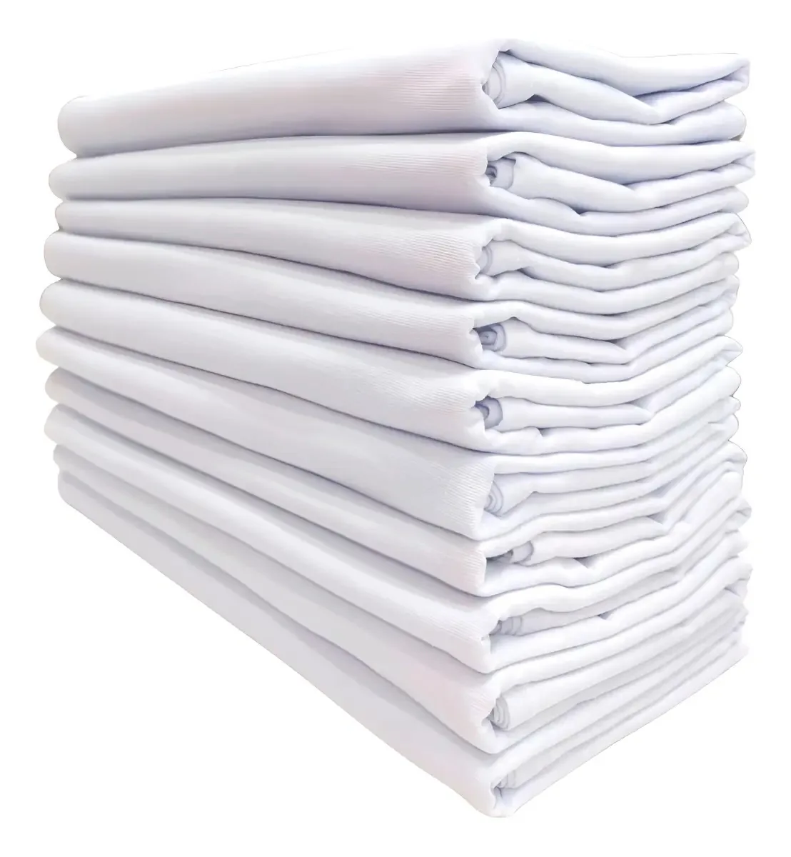 Kit 30 Panos de Prato Santa Margarida Branco 75x50cm Algodão Liso