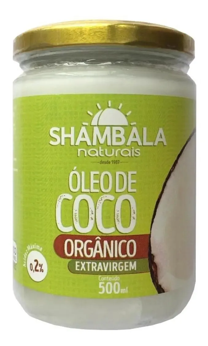 Óleo De Coco Orgânico Extravirgem Shambala 500ml