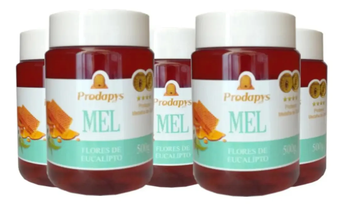Kit 5 Mel Flores Eucalipto 500g Eleito O Melhor Mel Do Mundo