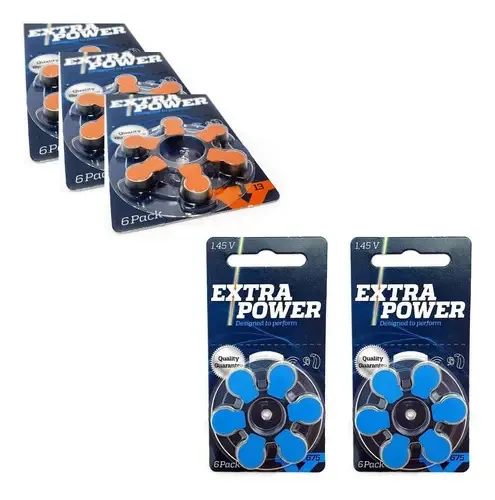 Kit 18 Pilhas Baterias 13 Pr48 + 12 Pilhas Baterias 675 Pr44