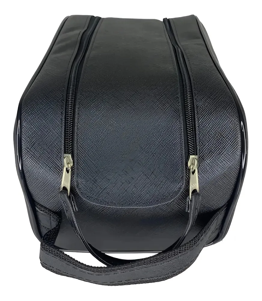 Organizador Porta Maquiagem Necessaire Feminina Masculina Cor Preto liso