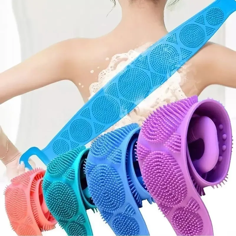 Esfregão Esticavel Esponja De Banho De Silicone Massageador
