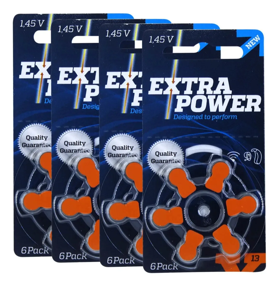 24 Pilhas Baterias 13 Pr48 Aparelho Auditivo Extra Power