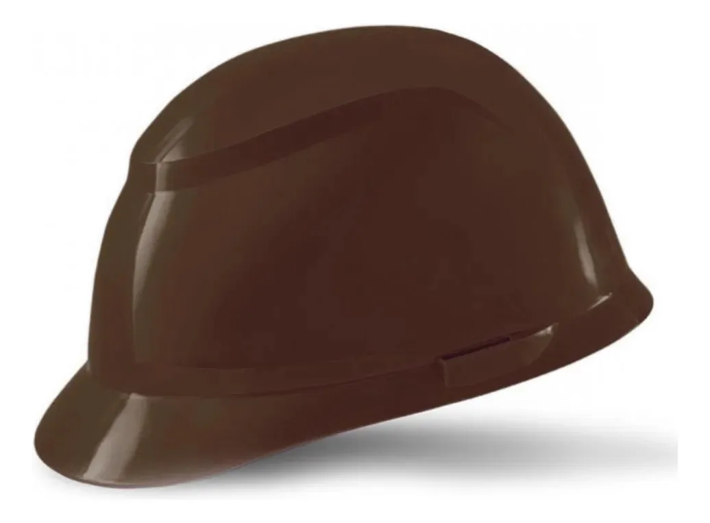 Capacete Camper Avant Em Politileno Marrom Classe G 6 Pontos Encaixe Norma Abnt 8221:2019 Ca 34.414