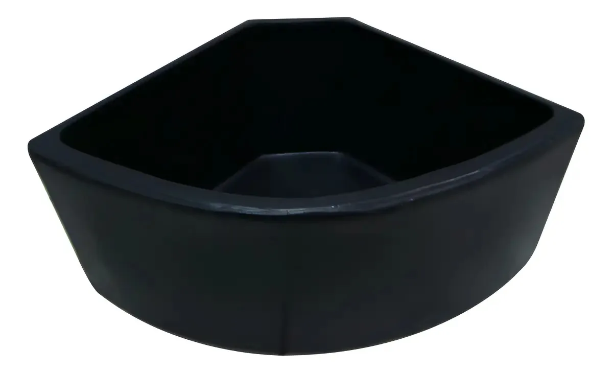 Comedouro Abecel 18L Preto Polietileno UV Cavalos Cães Animais