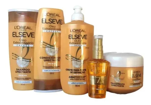 Elseve Para Cabelos Cacheados Kit Com 05 Produtos