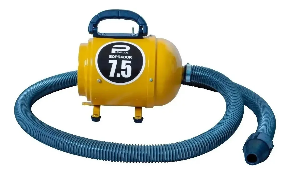 Soprador Petshop Banho E Tosa Plenitude 7.5 2 Velocidades Cor Amarelo