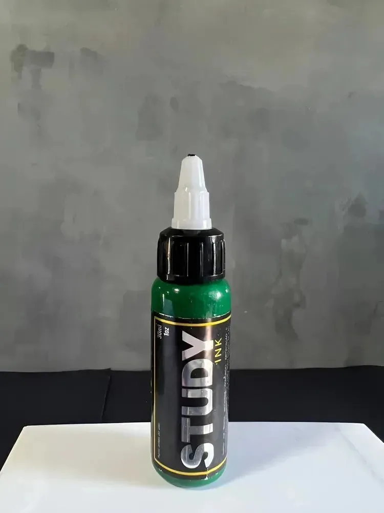 Tinta Tatuagem Study Cores Vibrantes Verde Floresta