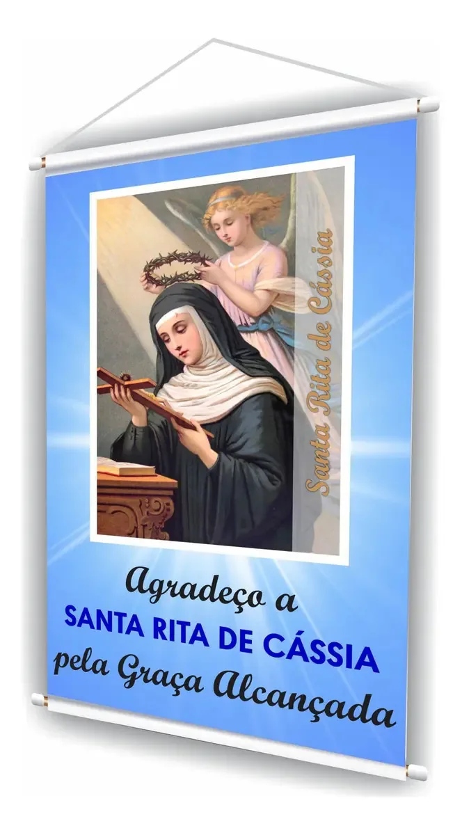Banner Faixa Placa Santa Rita De Cássia Igreja Santuário