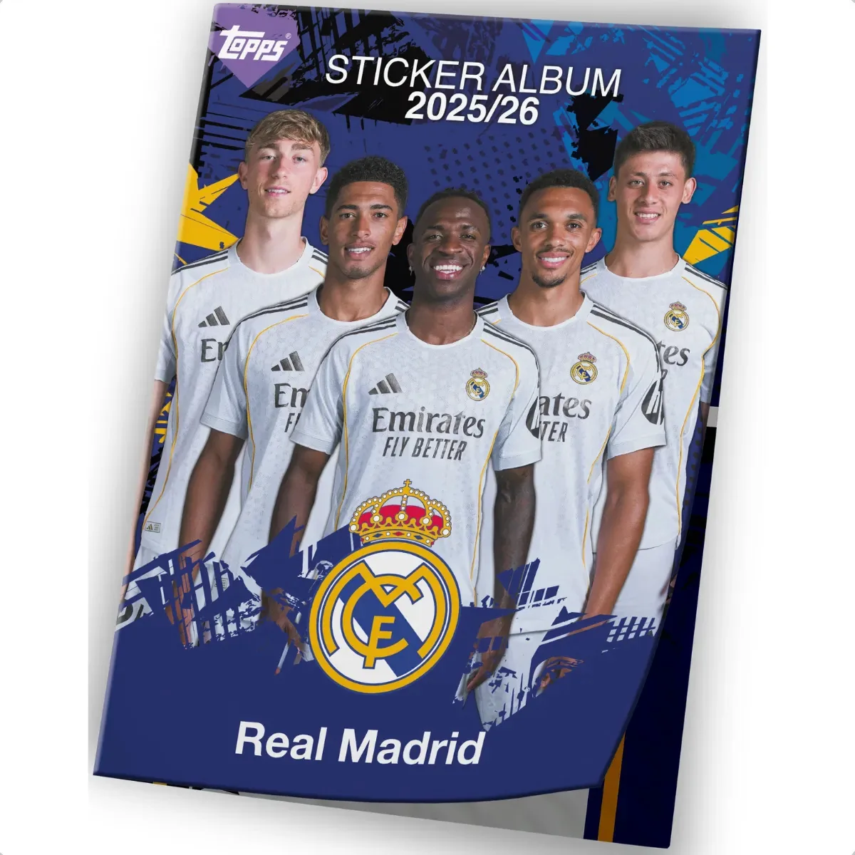 Kit Álbum E Figurinhas Topps Real Madrid 2026 Completo