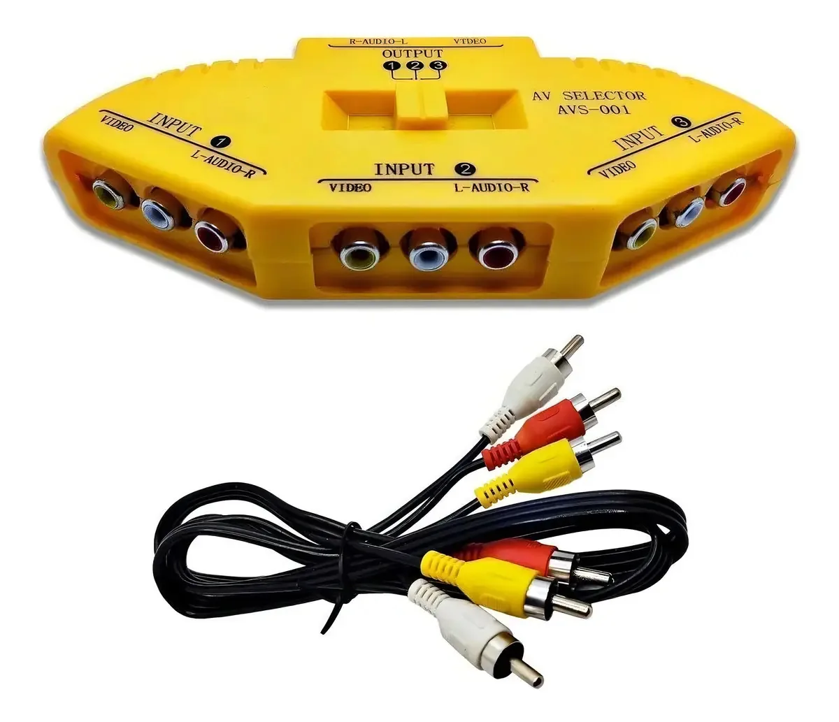 Cabo Adaptador RCA Marca Cable áudio vídeo chaveador 70cm