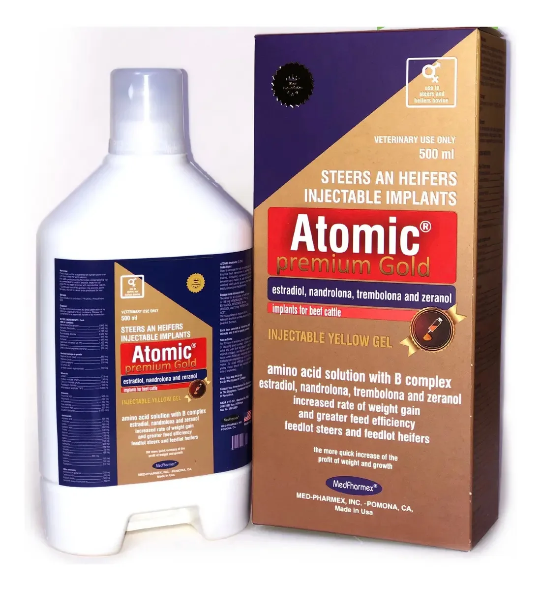A-tomic Premium 500ml Suplemento Engorda Garrotes E Novilhas