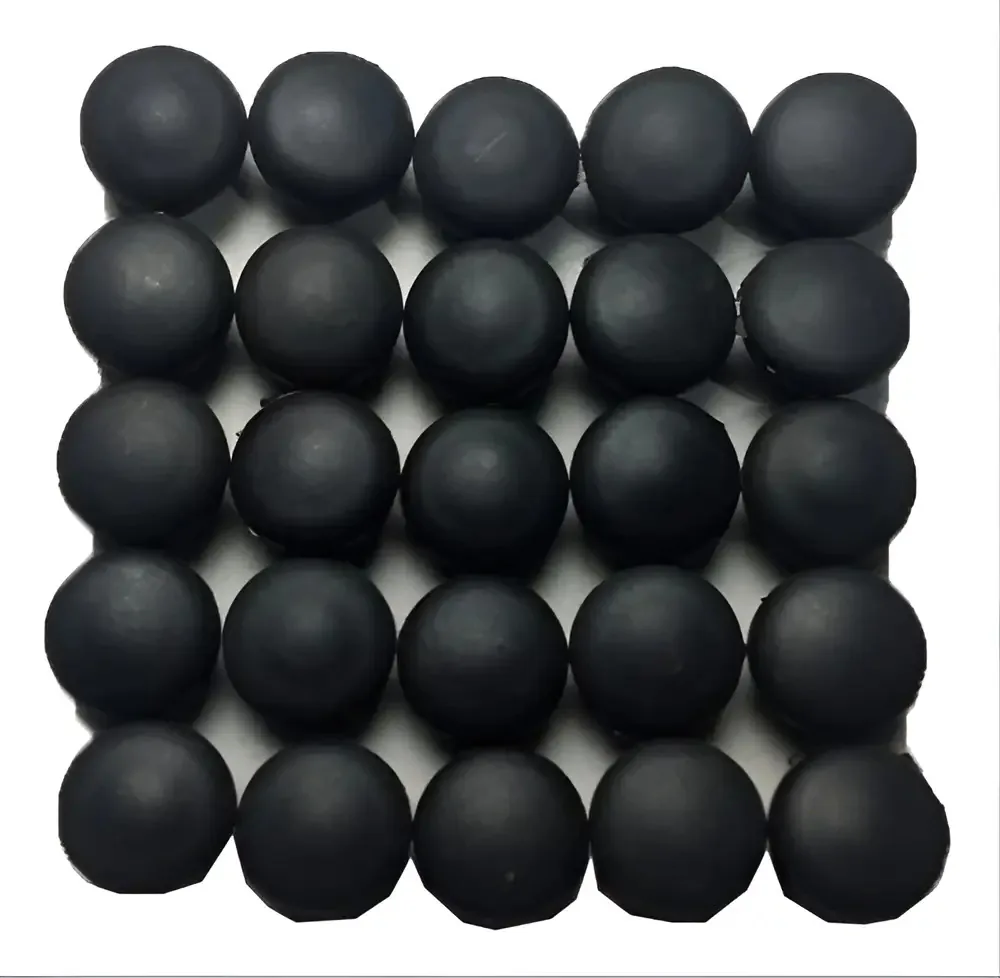 25 Ponteiras Bola Pé Cadeira De Área 3/4 Cor Preto