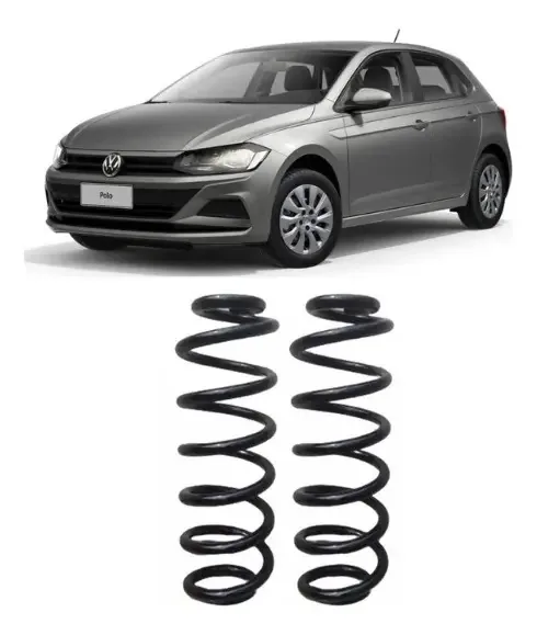 Mola Reforçada Traseira Gnv - Vw Polo Msi 2017 À 2021