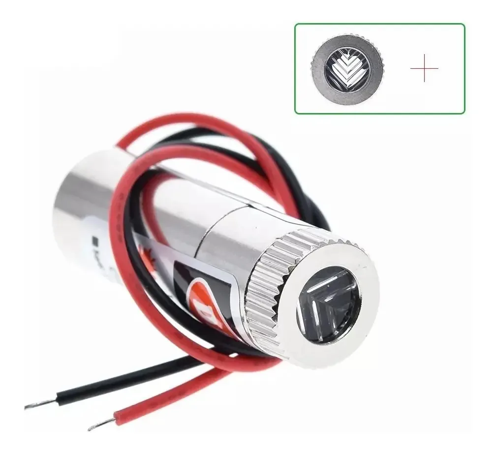 10x Módulo Laser Formato Cruz + X 650nm 5mw Alinhamento Vermelho