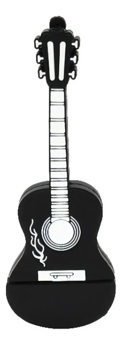 Pen Drive 4g Violão Guitarra Music Moonlight Preto