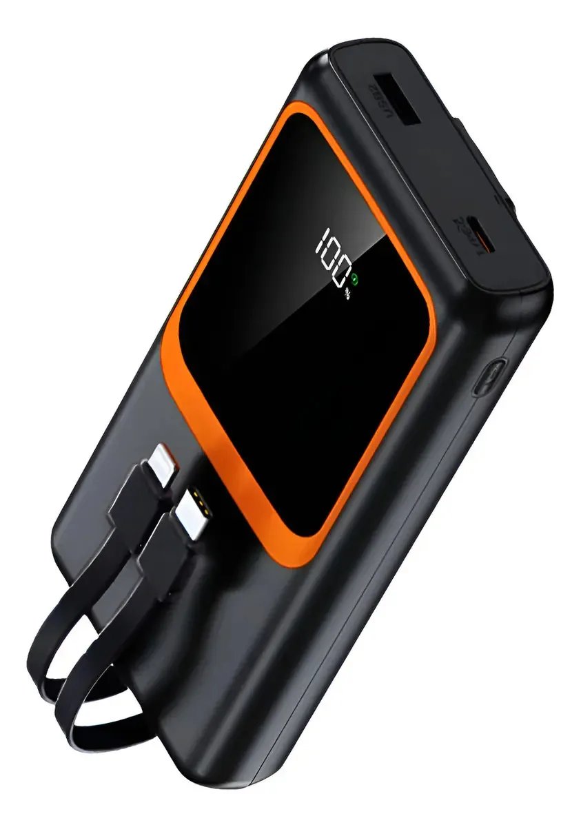 Power Bank Carregador Turbo Rápido Portátil 20000mah 22.5w Cor Preto