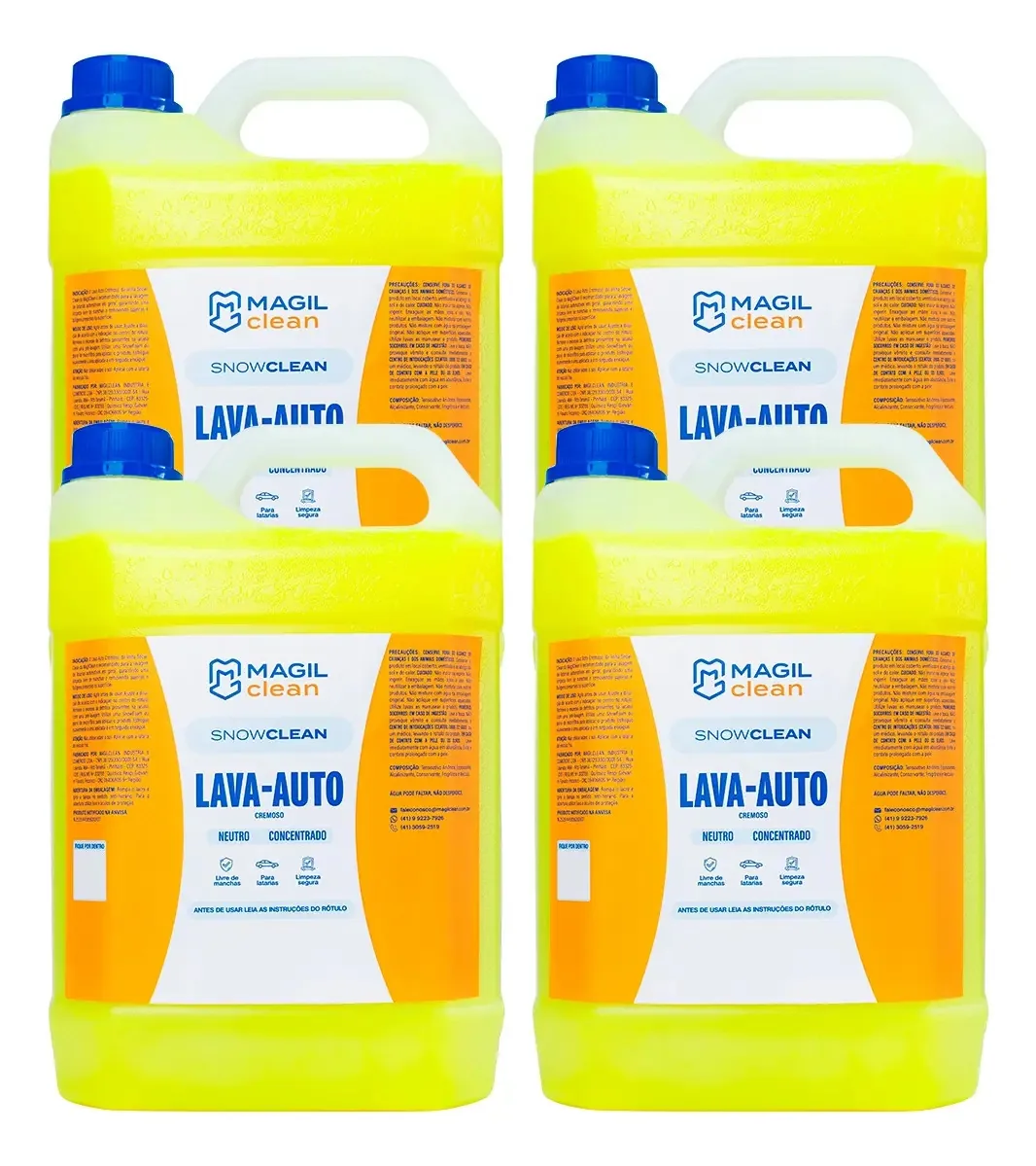 Kit Lava Jato Shampoo Para Snow Foam Ultra Concentrado 5 L