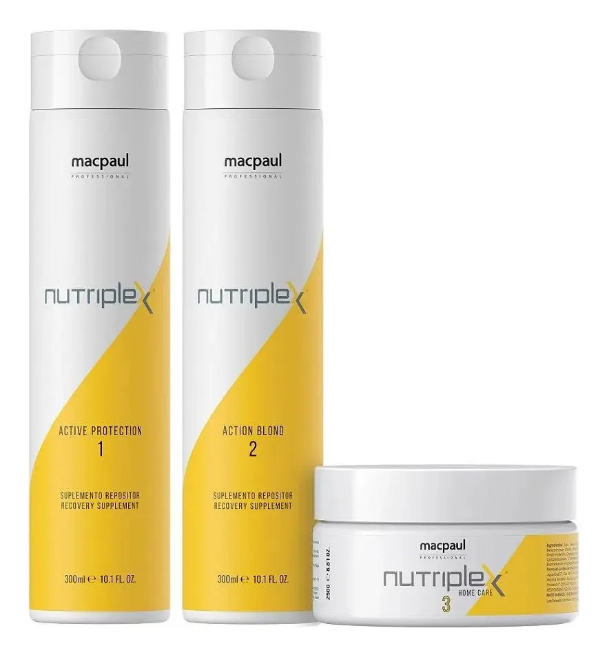 Kit Macpaul Nutriplex Active Protection Cabelos Com Quimica