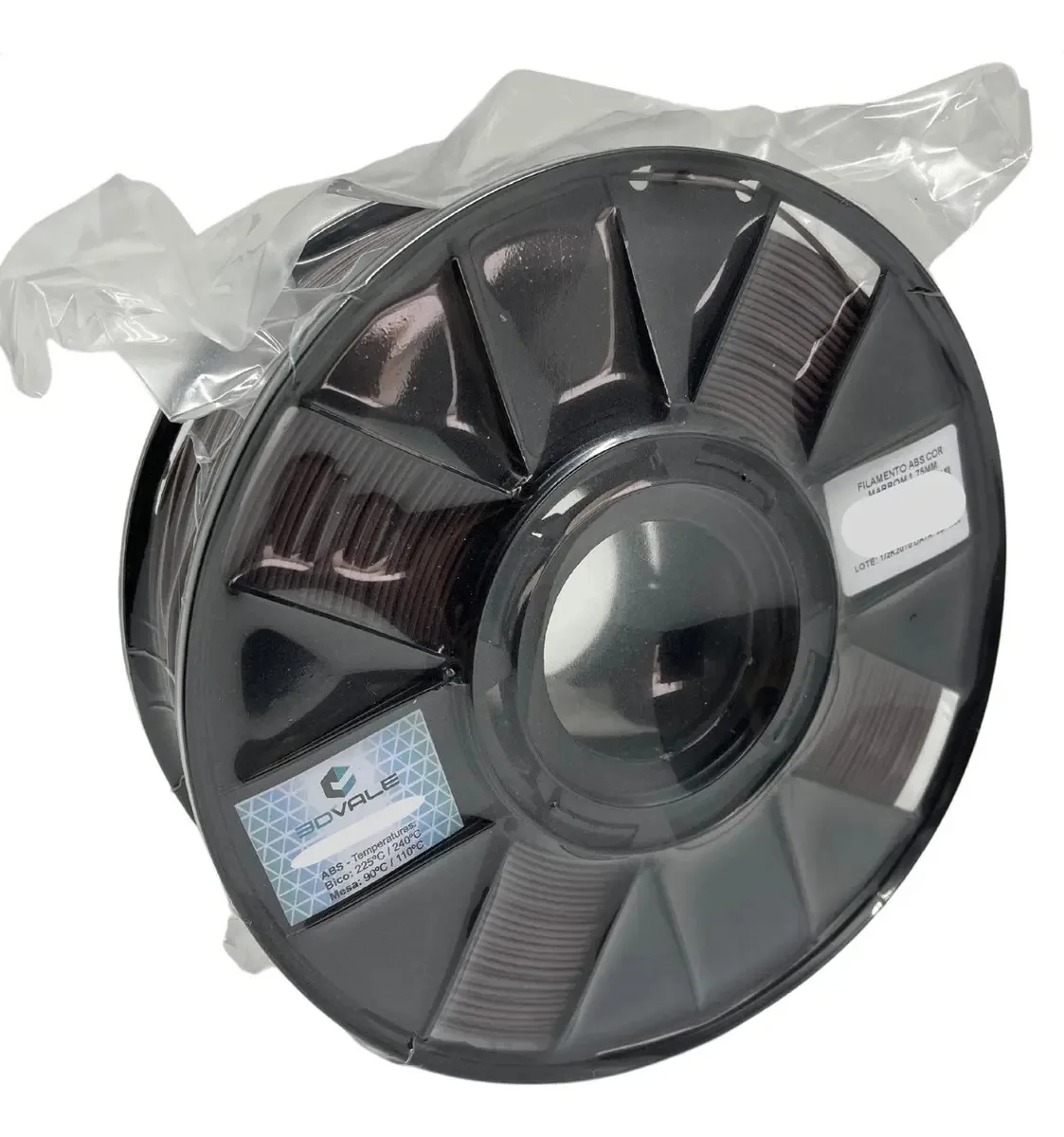 Filamento Impressão 3d Abs Cores Variadas 3dvale 1kg Cor Marrom