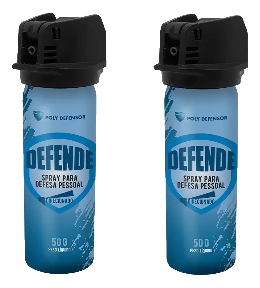 2 Unidades Spray Defesa Pessoal Poly Defensor Jato Direcionado Ntk