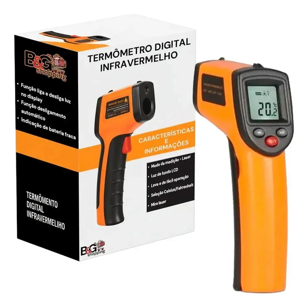 Termômetro Infravermelho Laser -50c A 380c Preciso
