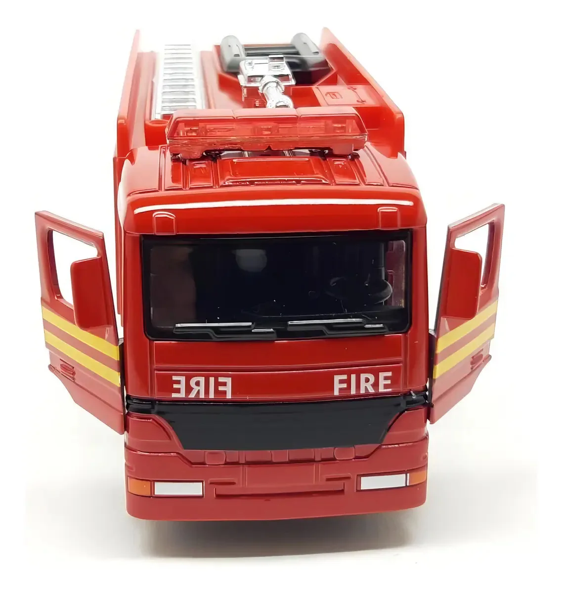 Miniatura Caminhão Bombeiros Fricção Abre Portas