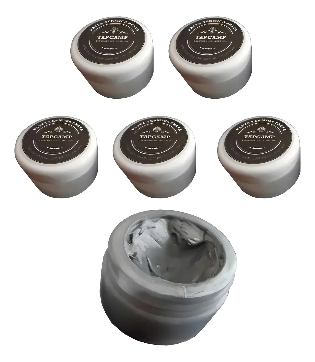 Pasta Térmica Prata Coloidal Tapcamp 20g 5 Unidades Microprocessadores