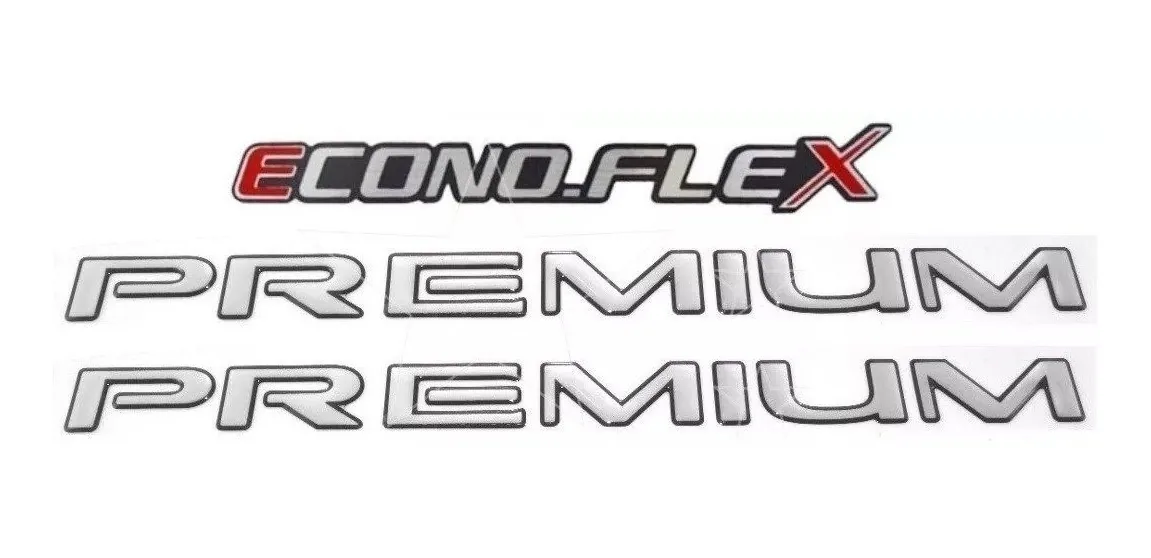 Emblemas Econoflex + Premium Corsa Hatch 2008 À 2012